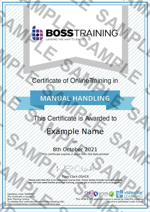 How Long Does Manual Handling Certificate Last